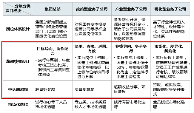 某國(guó)有企業(yè)集團(tuán)以分級(jí)分類為前提，設(shè)計(jì)內(nèi)部工資分配體系